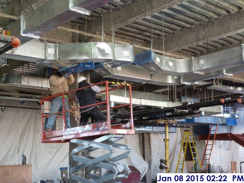 Installing motorized dampers at the 1st floor Facing South